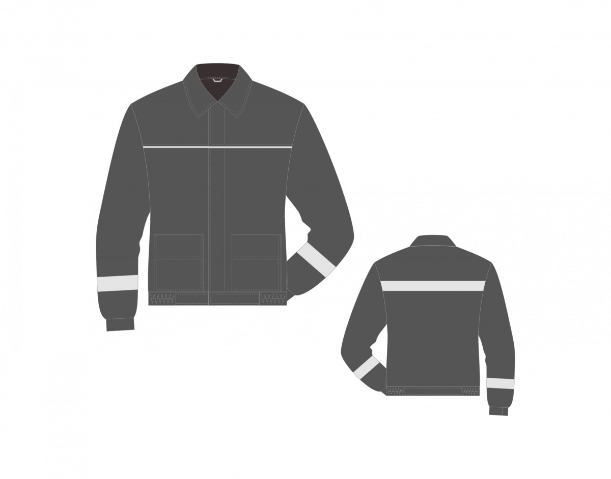 Куртка мужская  ЗМи, часть костюма, (пр-во,серый)  