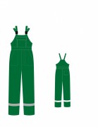 Полукомбинезон мужской  ЗМи, часть костюма, (пр-во,зеленый)  
