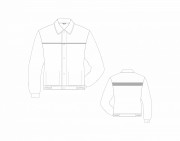 Куртка мужская  ЗМи, часть костюма, (для чист. зон ,белый)  